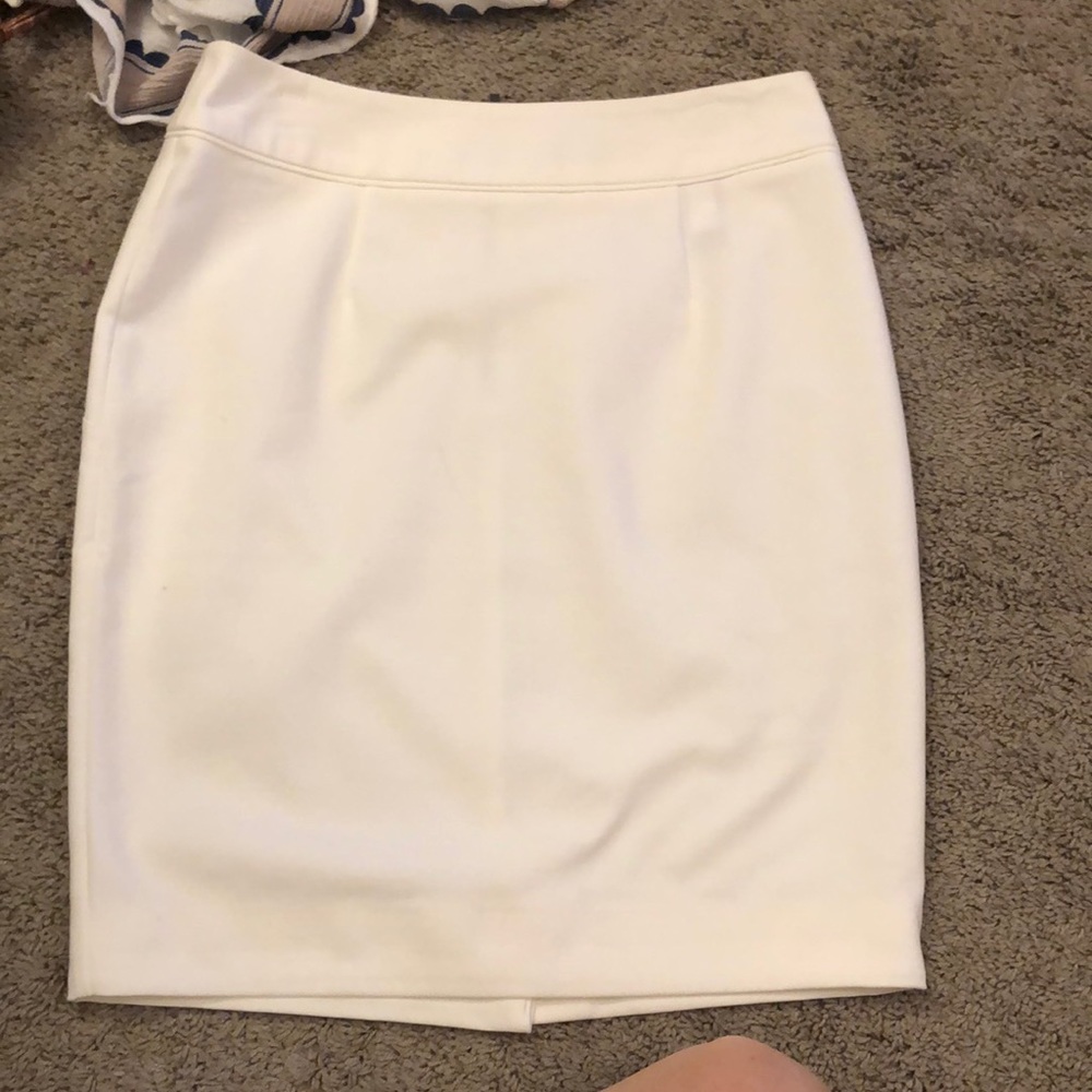 white pencil skirt